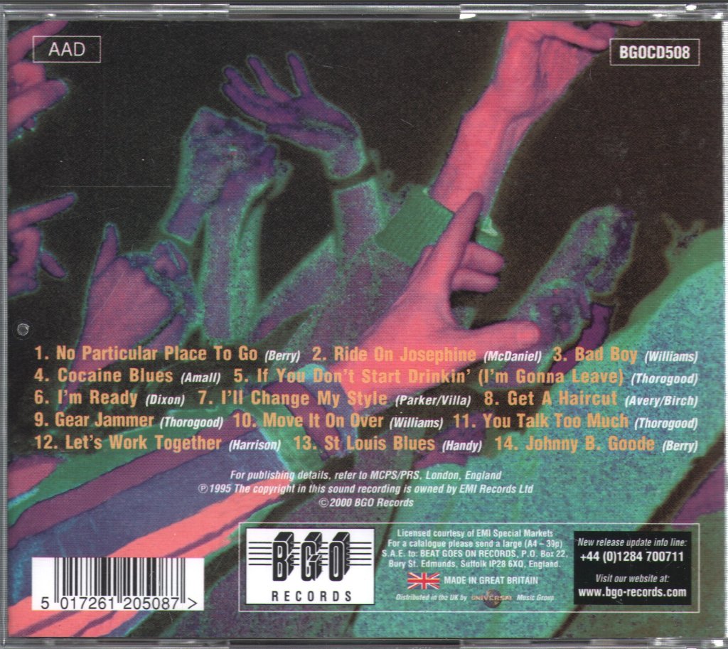 George Thorogood & The Destroyers - Live: Let's Work Together - Cd