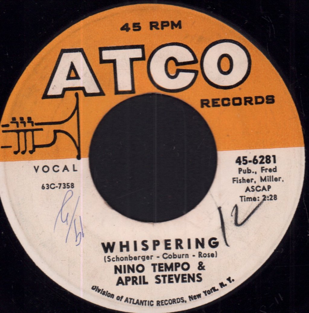 Nino Tempo & April Stevens - Whispering - 7 Inch