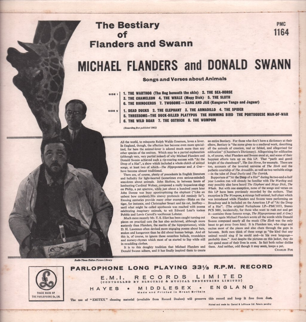 Michael Flanders And Donald Swann - Bestiary Of - Lp