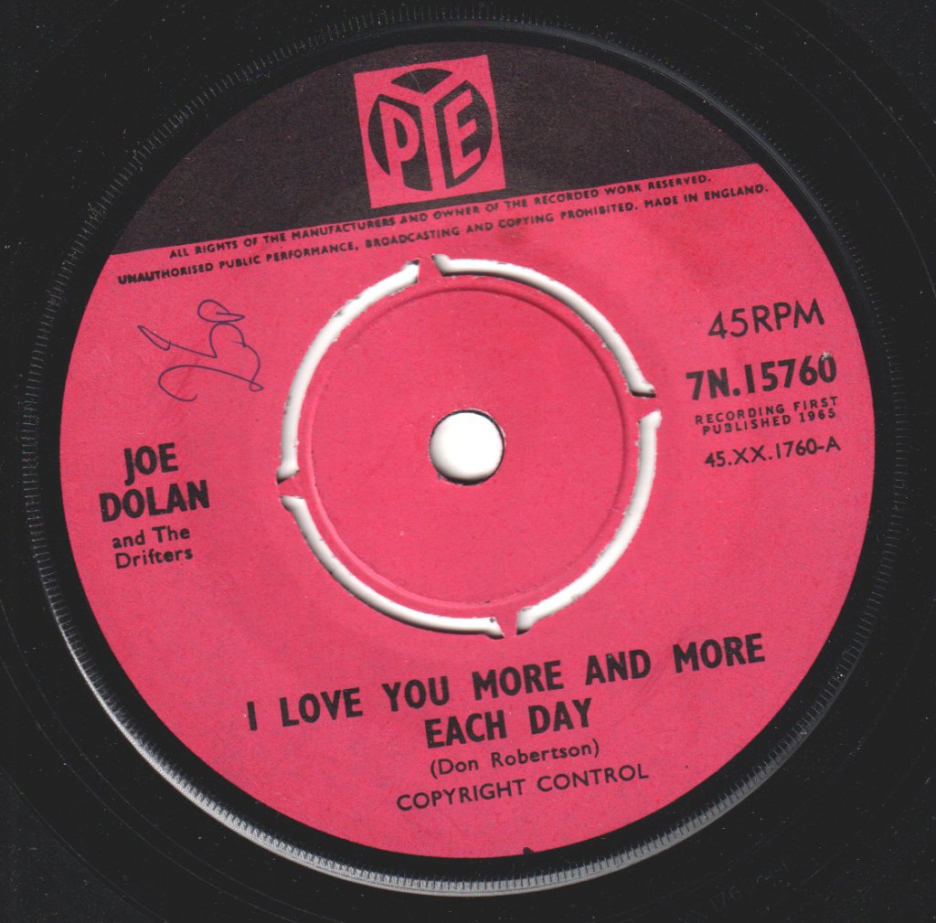 Joe Dolan - I Love You More And More Each Day - 7 Inch
