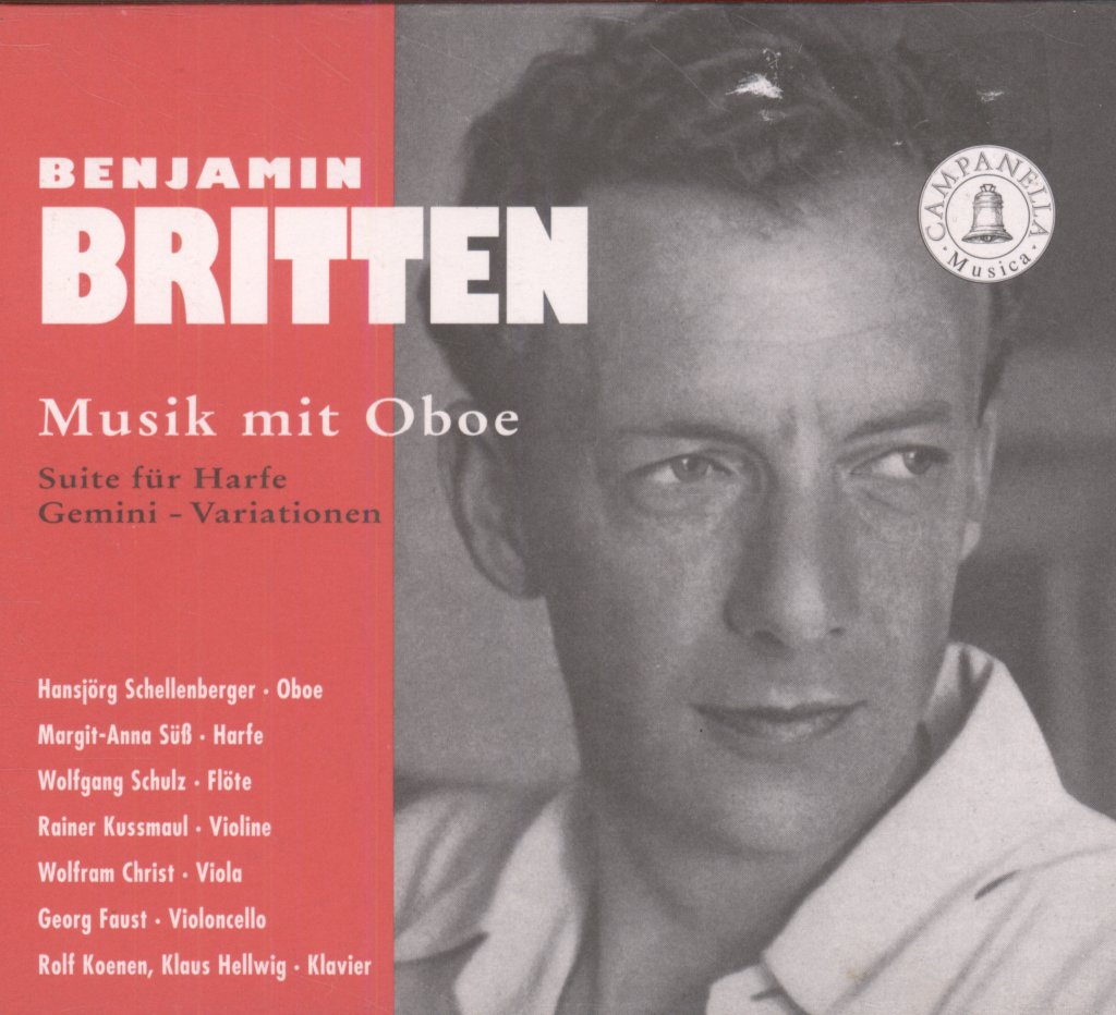Benjamin Britten - Musik Mit Oboe: Suite Für Harfe Gemini - Variations - Cd