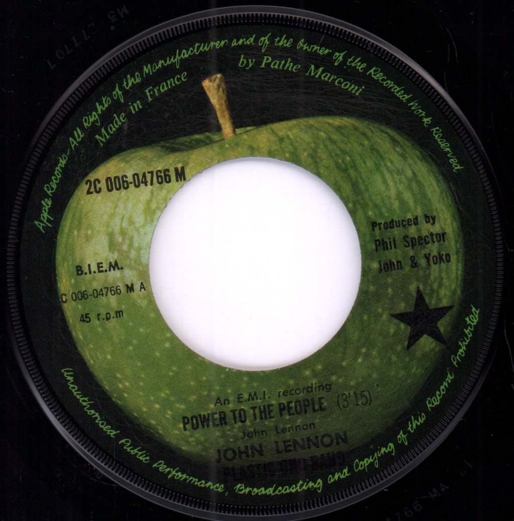 John Lennon And The Plastic Ono Band - Power To The People - 7 Inch
