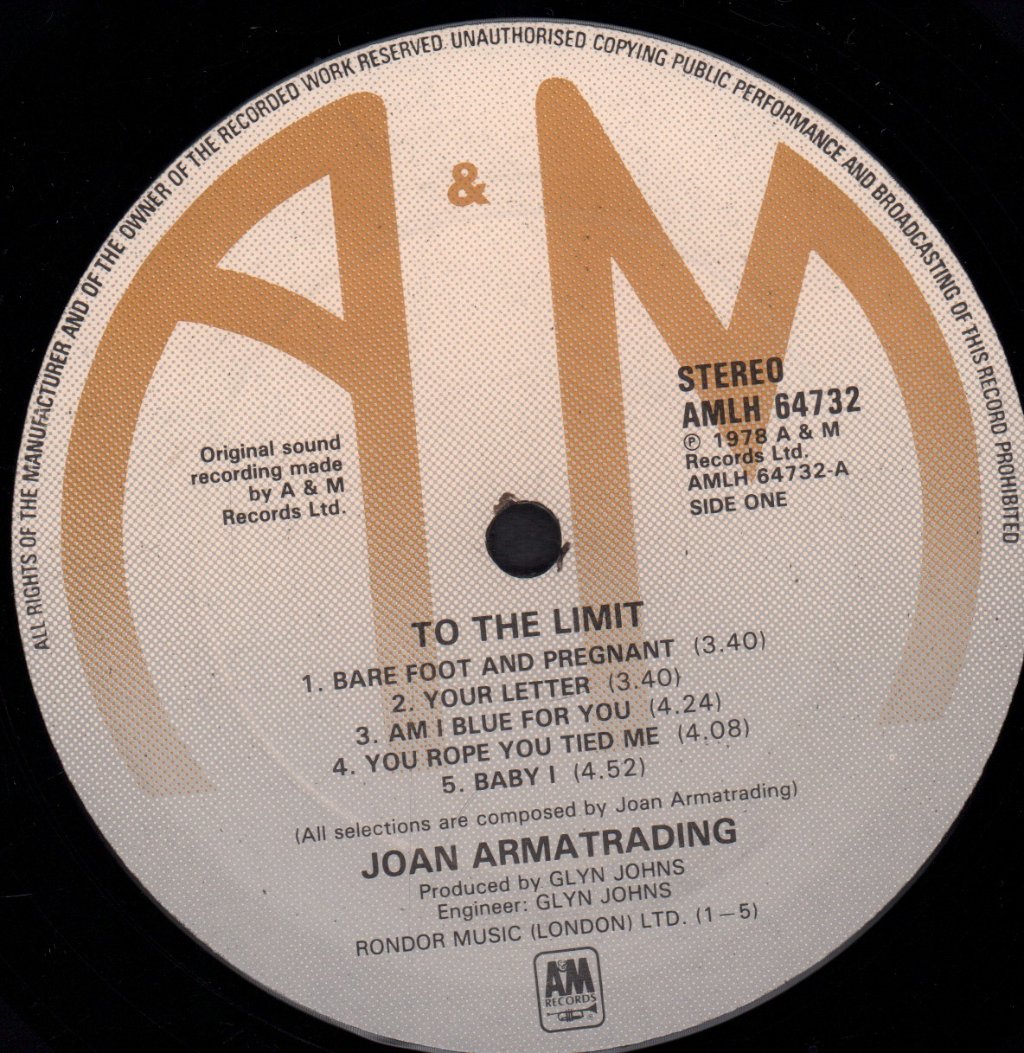 Joan Armatrading - To The Limit - Lp