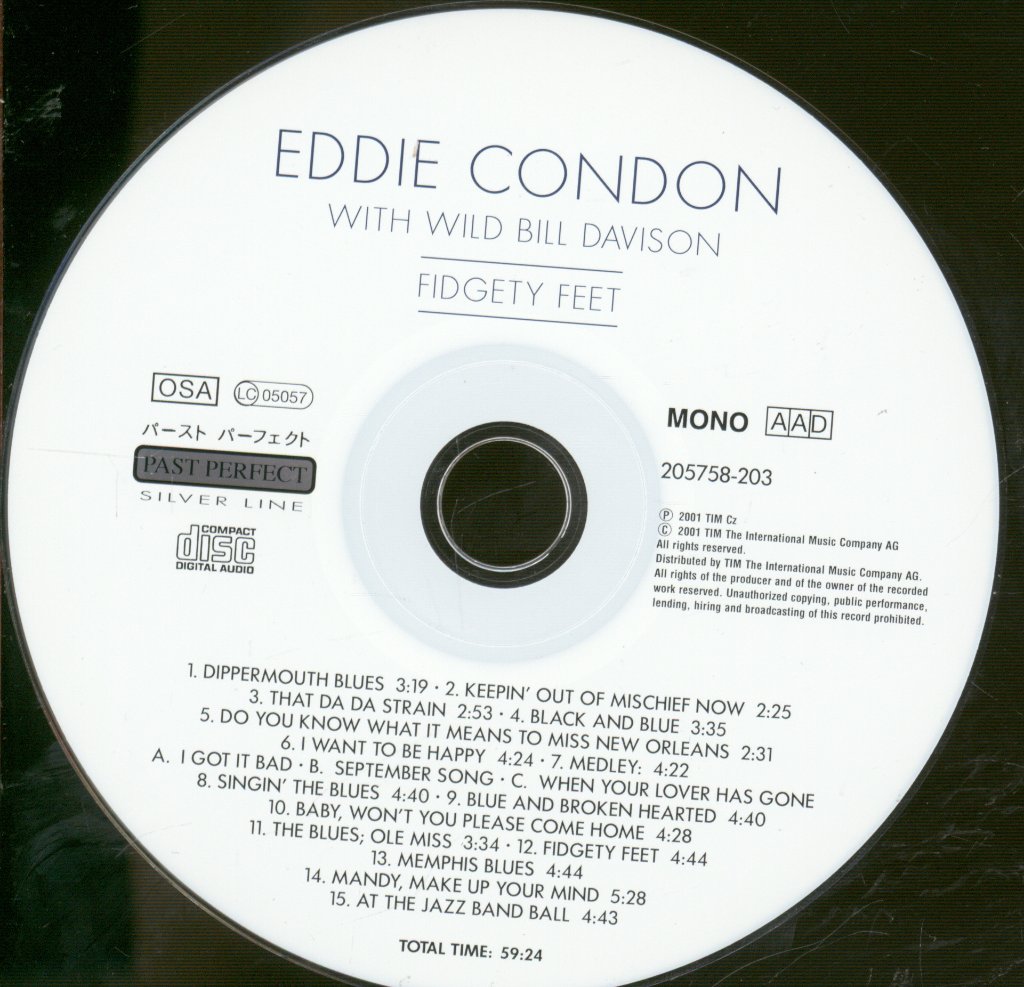 Wild Bill Davison - Fidgety Feet - Cd
