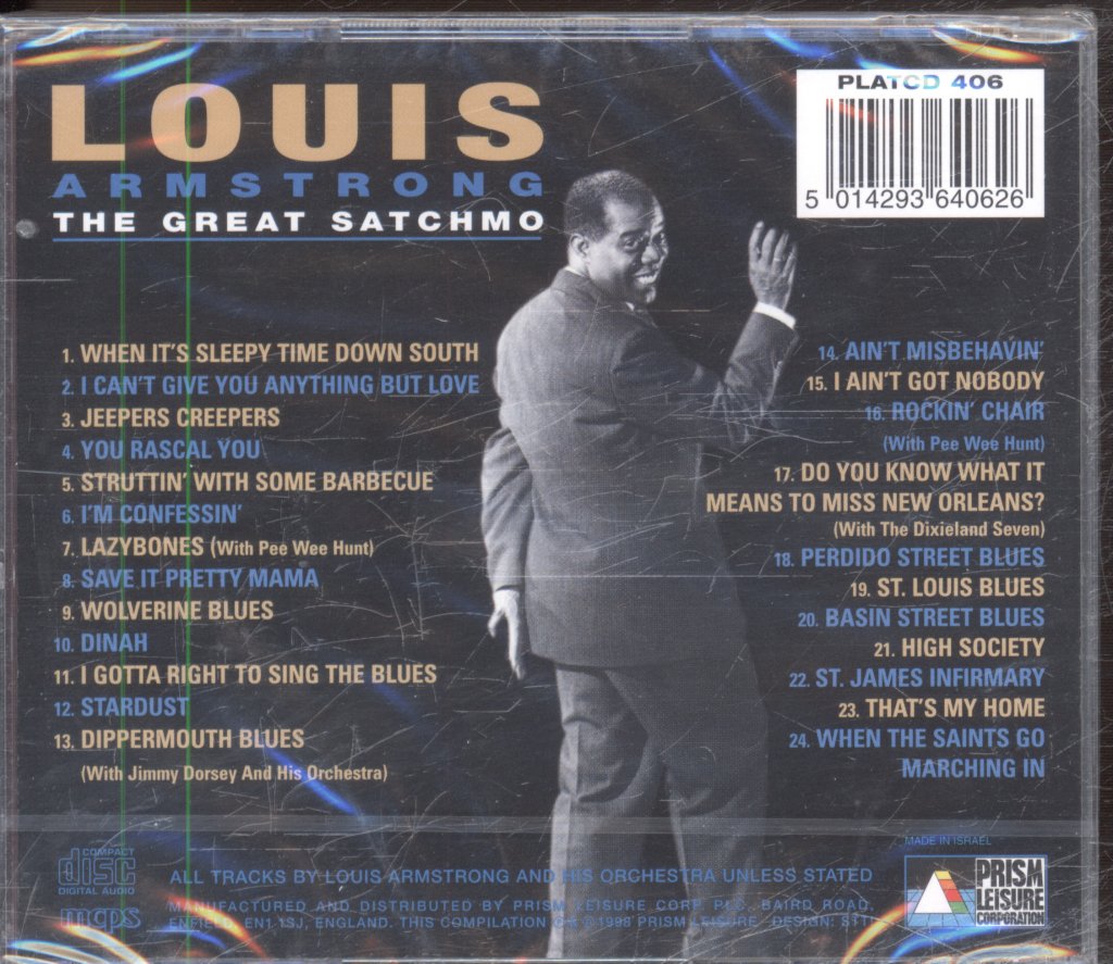Louis Armstrong - Great Satchmo - Cd