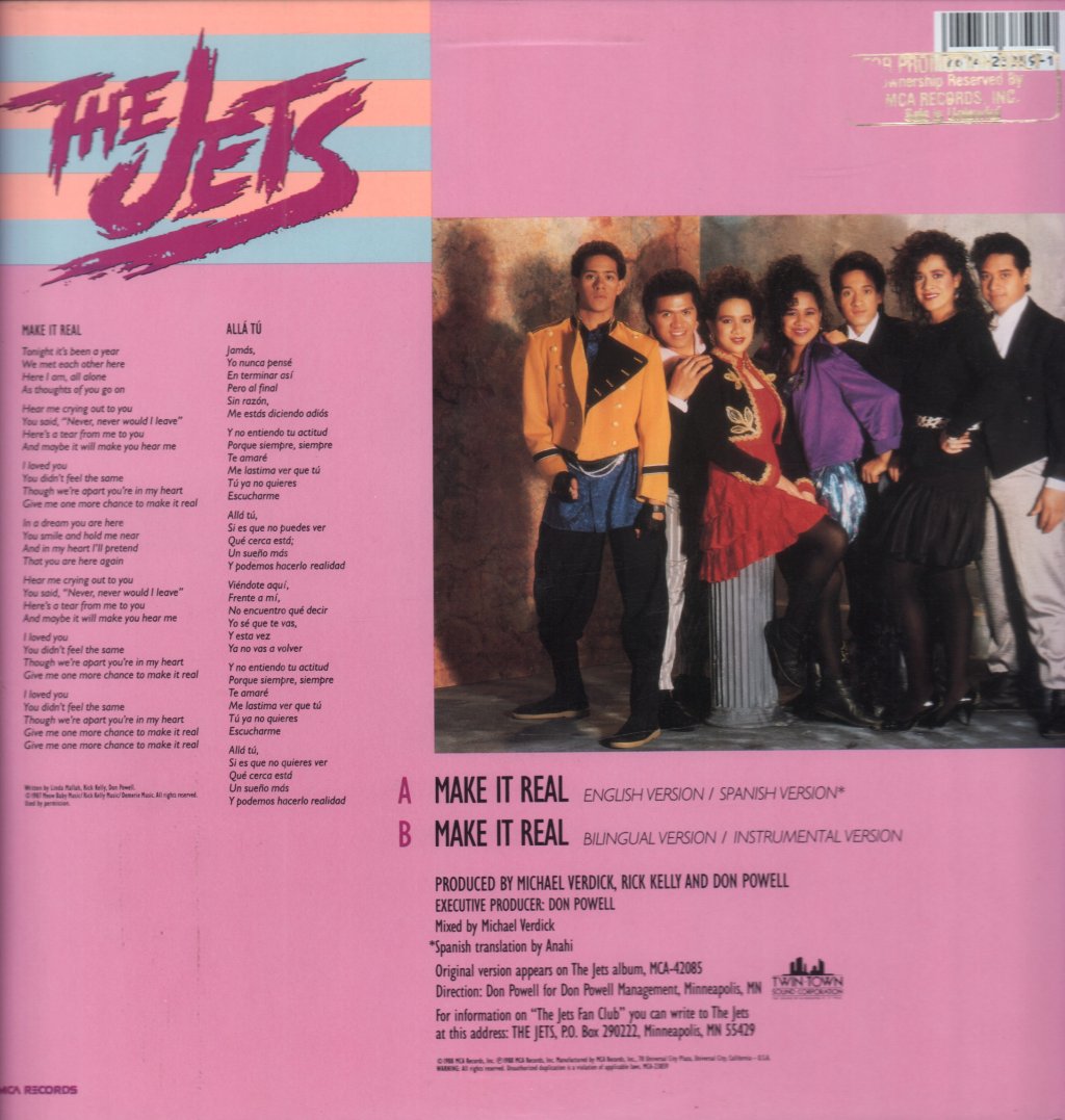 Jets (80'S Pop) - Make It Real - 12 Inch
