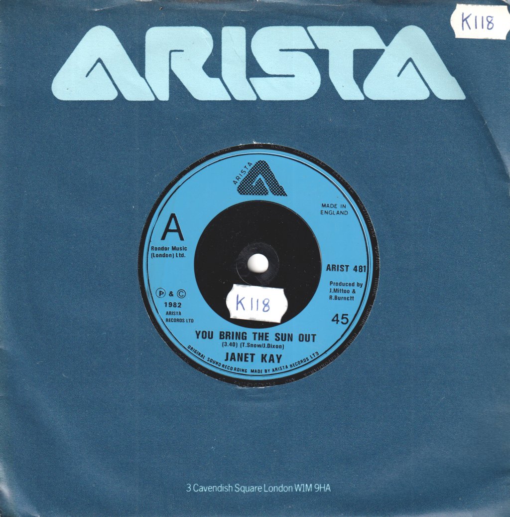 Janet Kay / Jackie Mittoo - You Bring The Sun Out / Jackie's Rockers - 7 Inch