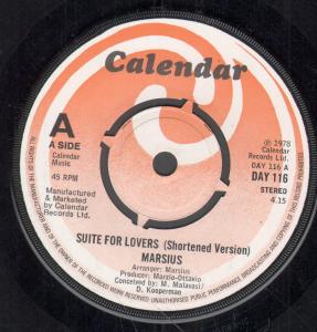 Marsius - Suite For Lovers - 7 Inch