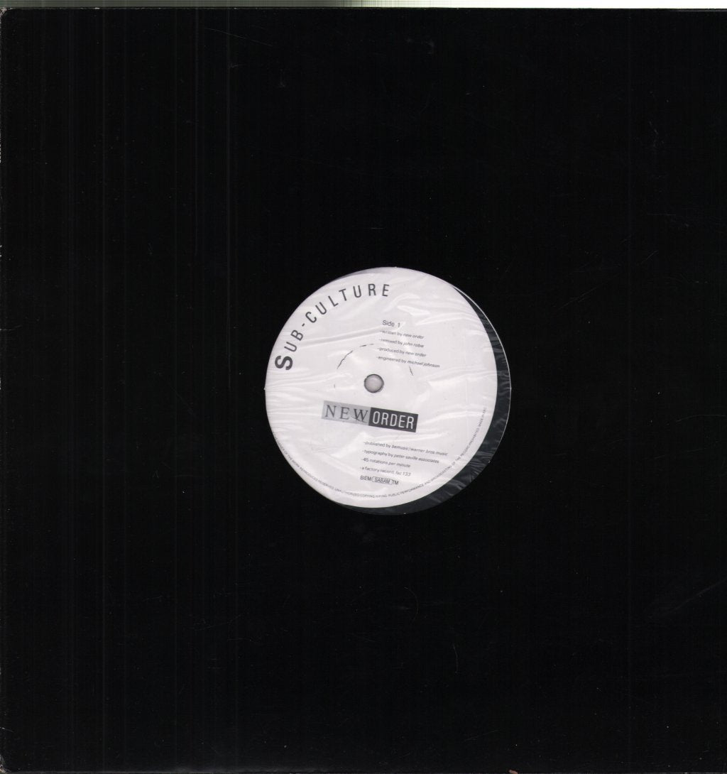 New Order - Sub Culture - 12 Inch