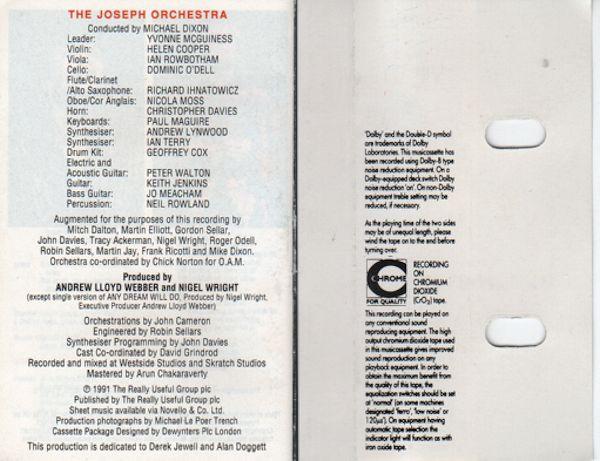 Andrew Lloyd Webber - New Production Of Joseph And The Amazing Technicolor Dreamcoat - Cassette