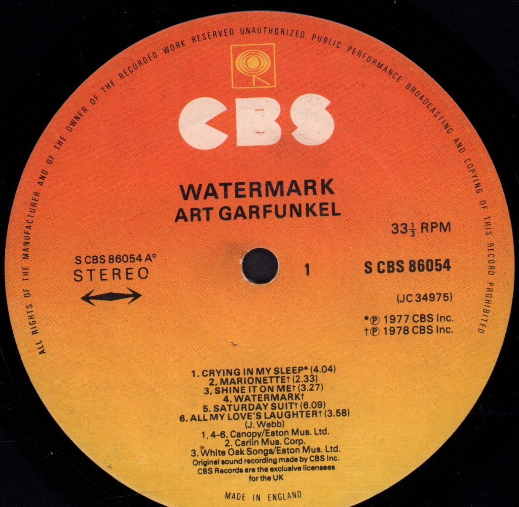 Art Garfunkel - Watermark - Lp