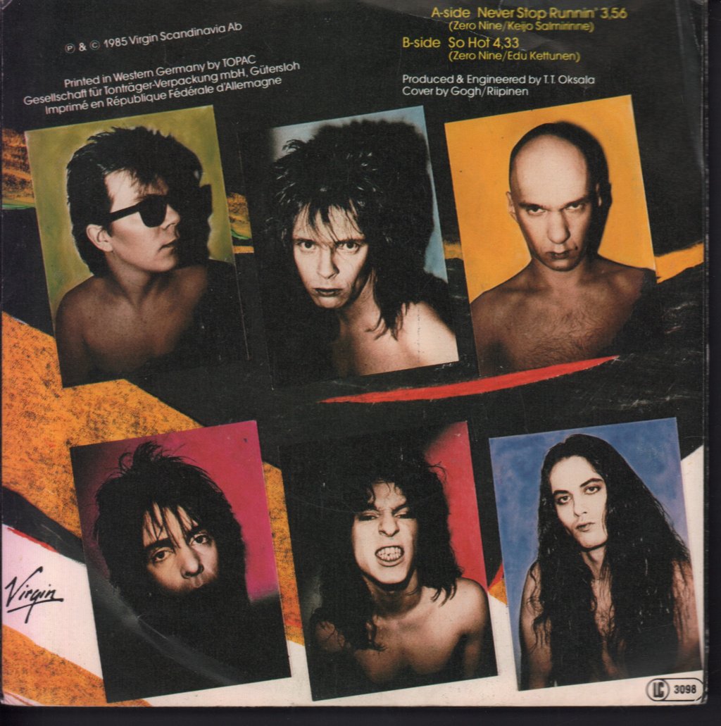 Zero Nine - Never Stop Running - 7 Inch
