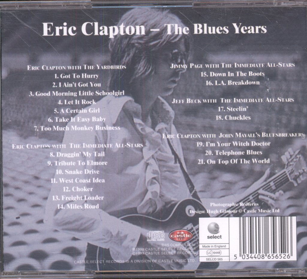 Eric Clapton - Blues Years - Cd