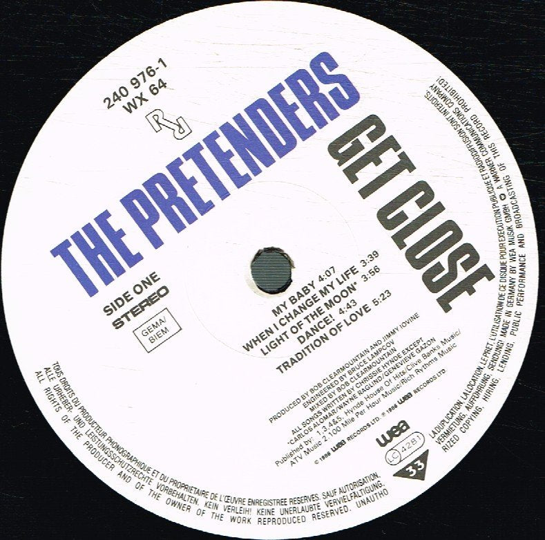 Pretenders - Get Close - Lp