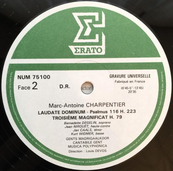 Marc-Antoine Charpentier - Te Deum / Laudate Dominum / Magnificat - Lp