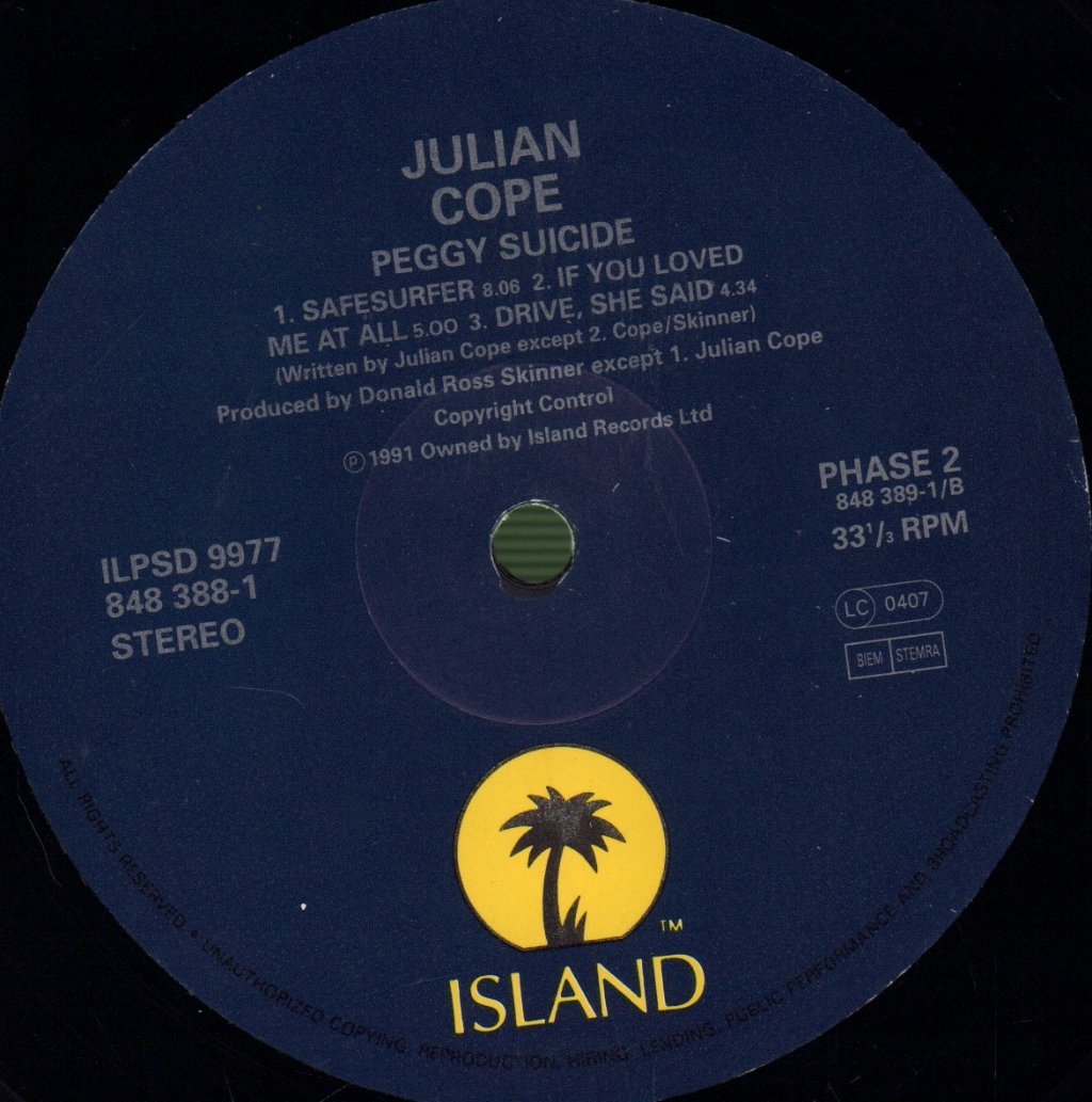 Julian Cope - Peggy Suicide - Double Lp