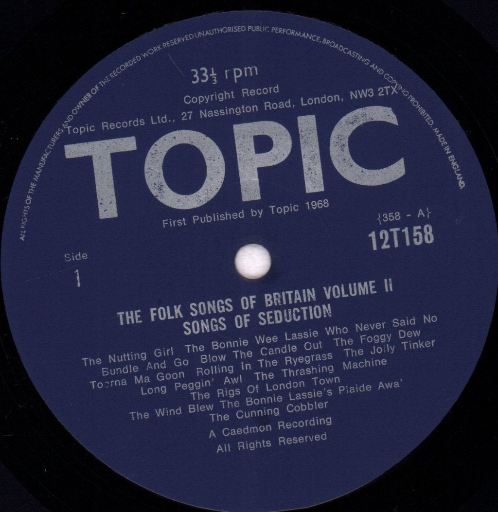 Folksongs Of Britain Volume 2 - Songs Of Seduction - Lp