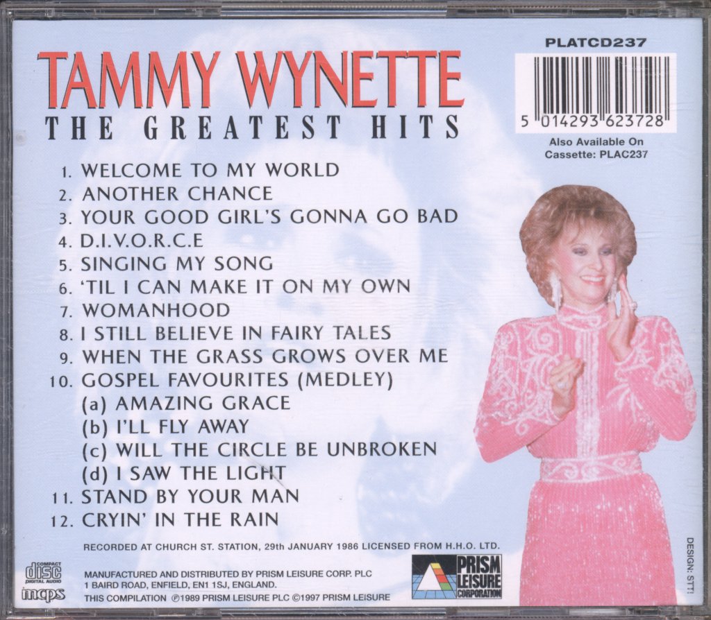 Tammy Wynette - Greatest Hits (Live In Concert) - Cd