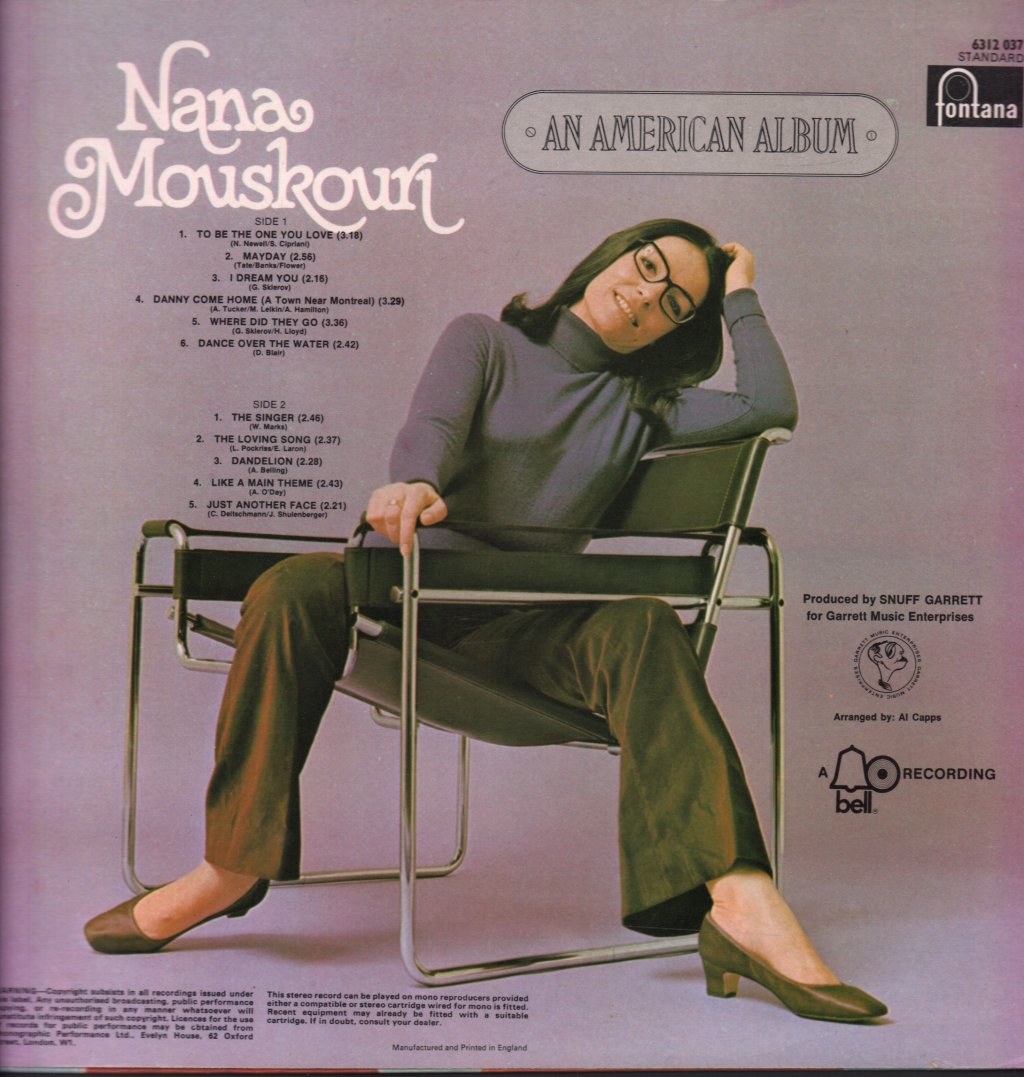 Nana Mouskouri - An American Album - Lp
