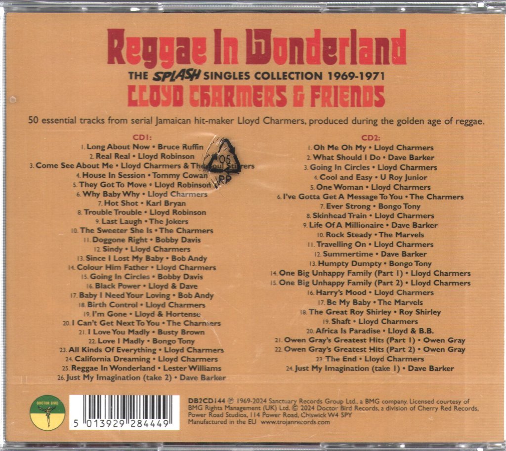Lloyd Charmers - Reggae In Wonderland - The Splash Singles Collection 1969-1971 - Double Cd