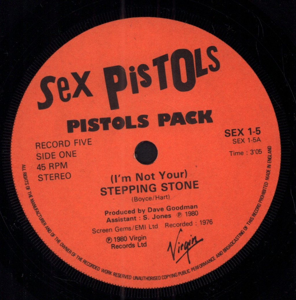Sex Pistols - I'm Not Your Stepping Stone - 7 Inch