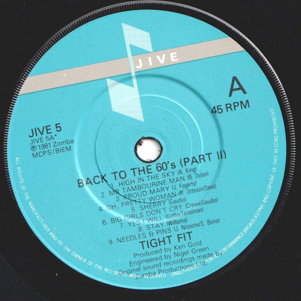 Tight Fit - Back To The 60'S Part 2 - 7 Inch