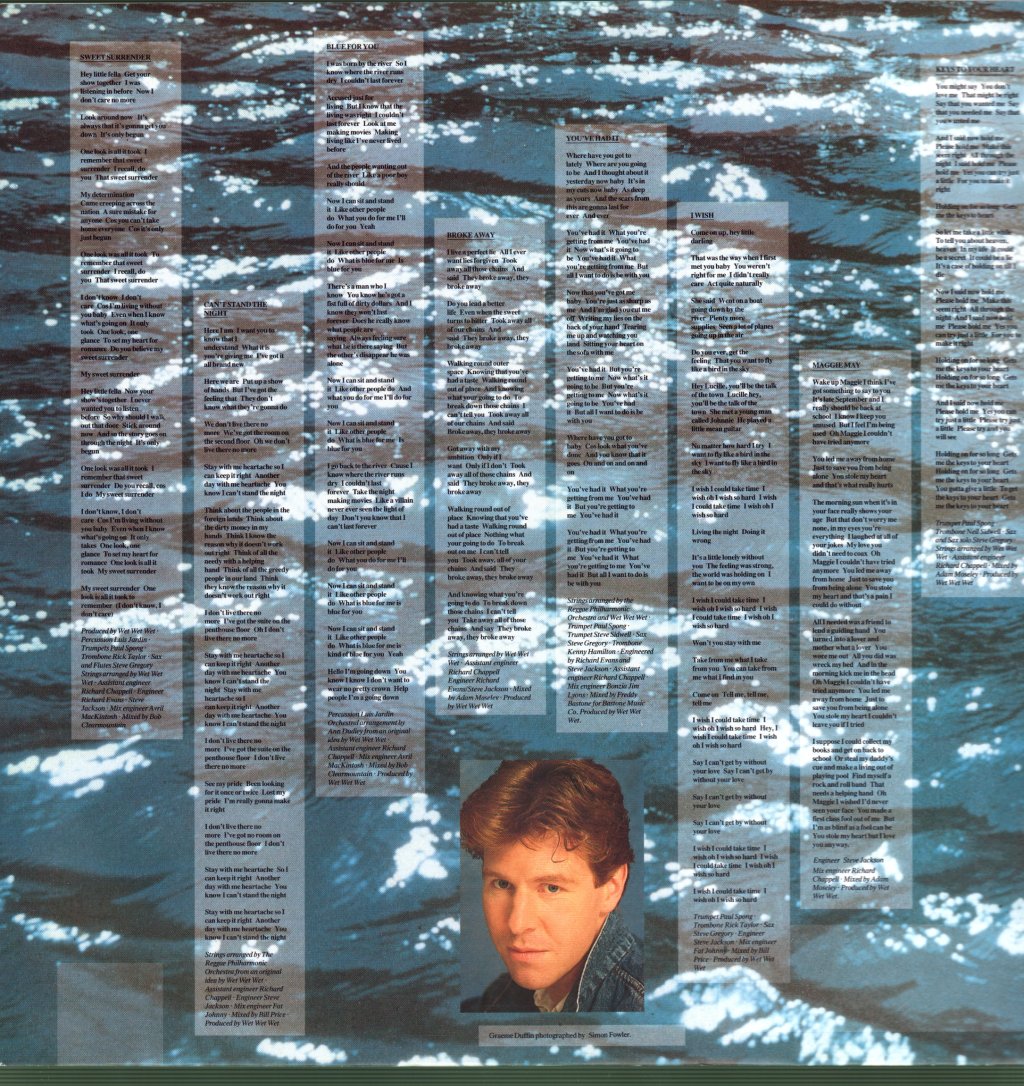 Wet Wet Wet - Holding Back The River - Lp