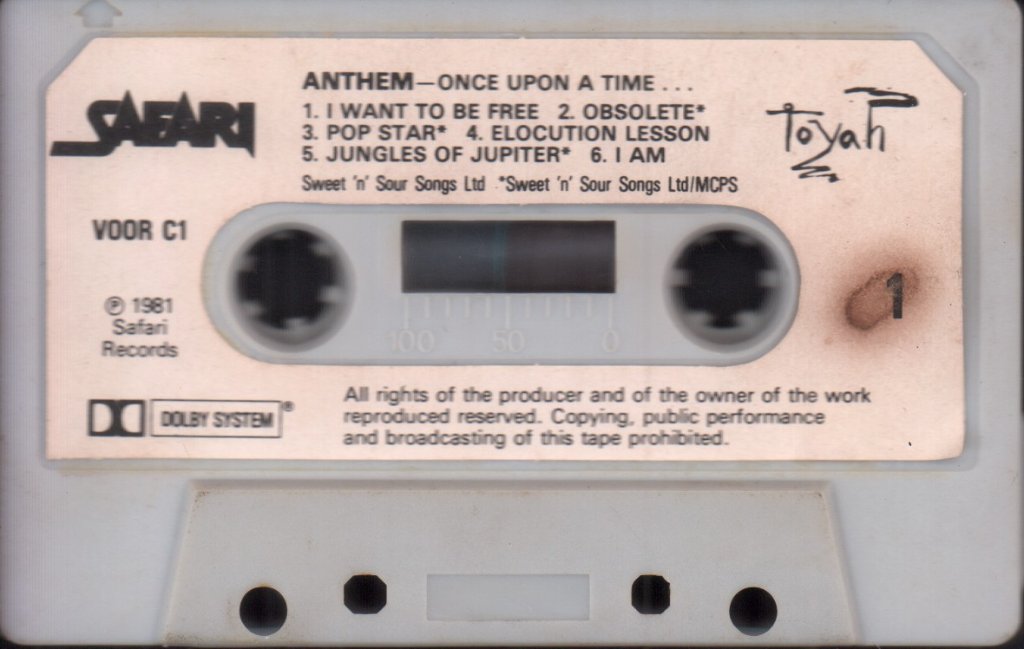 Toyah - Anthem - Cassette