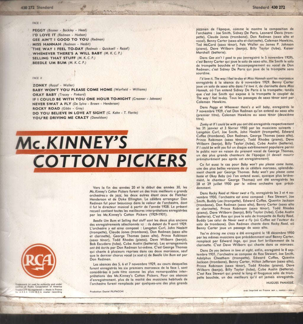 Mckinney's Cotton Pickers - Mckinney's Cotton Pickers - Lp