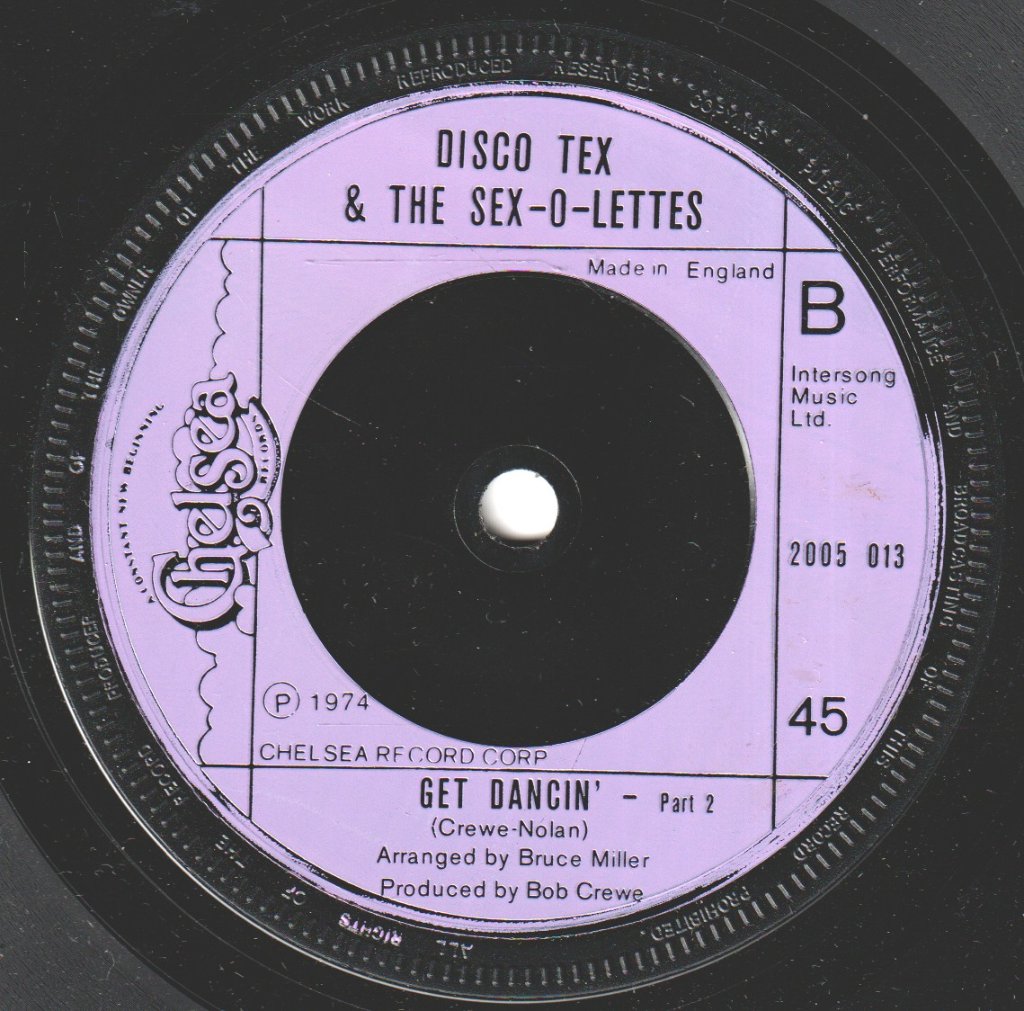 Disco Tex And The Sex O Lettes - Get Dancin' - 7 Inch