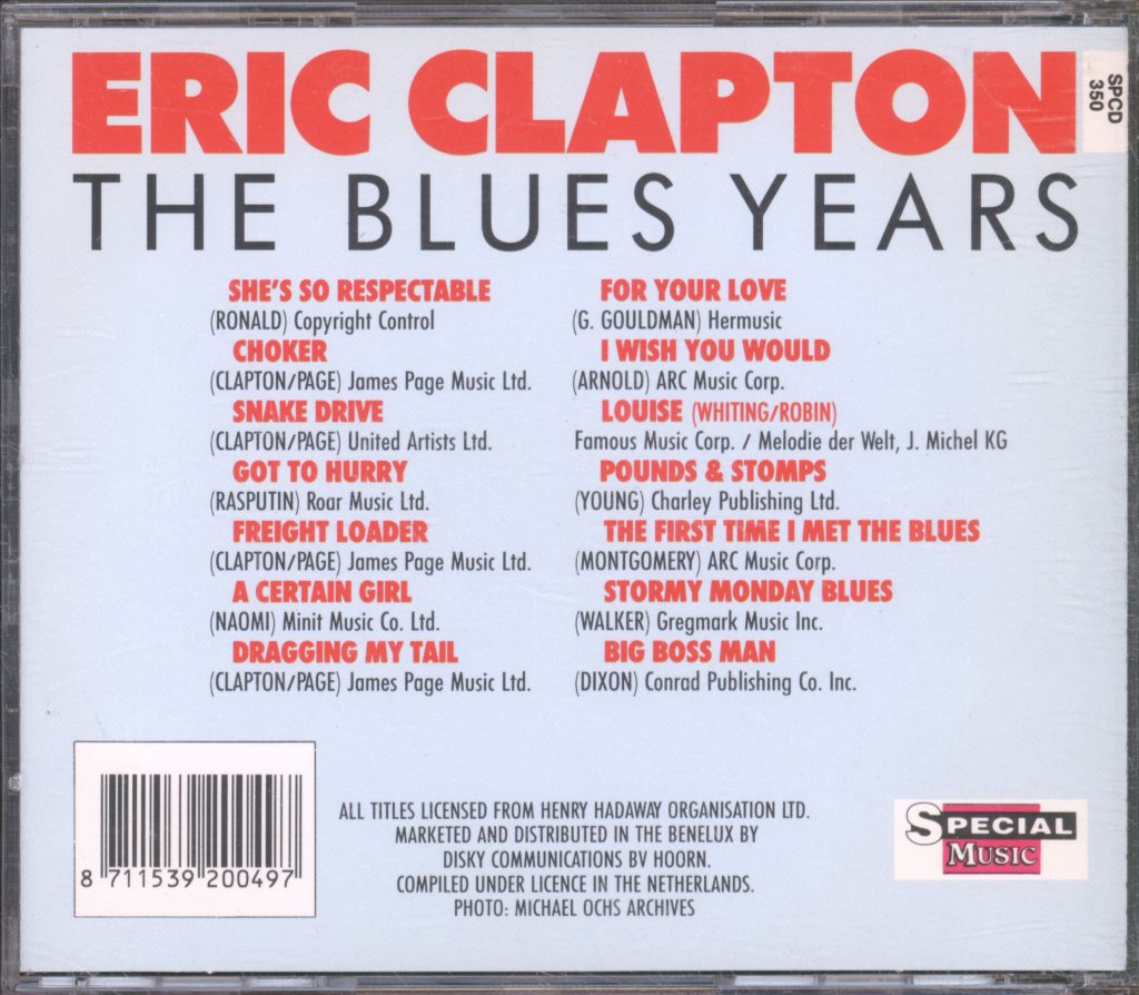 Eric Clapton - Blues Years 1963 - 1966 - Cd