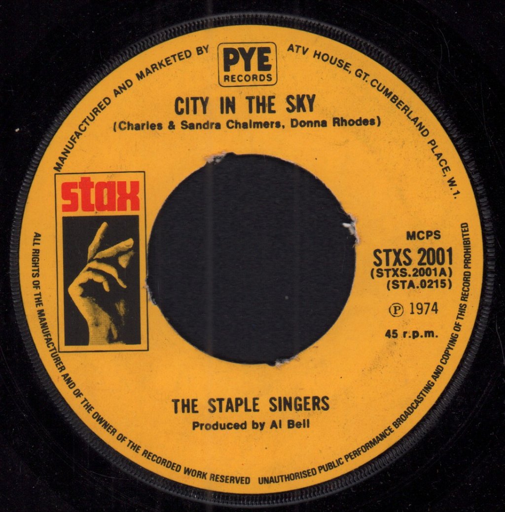 Staple Singers - City In The Sky - 7 Inch