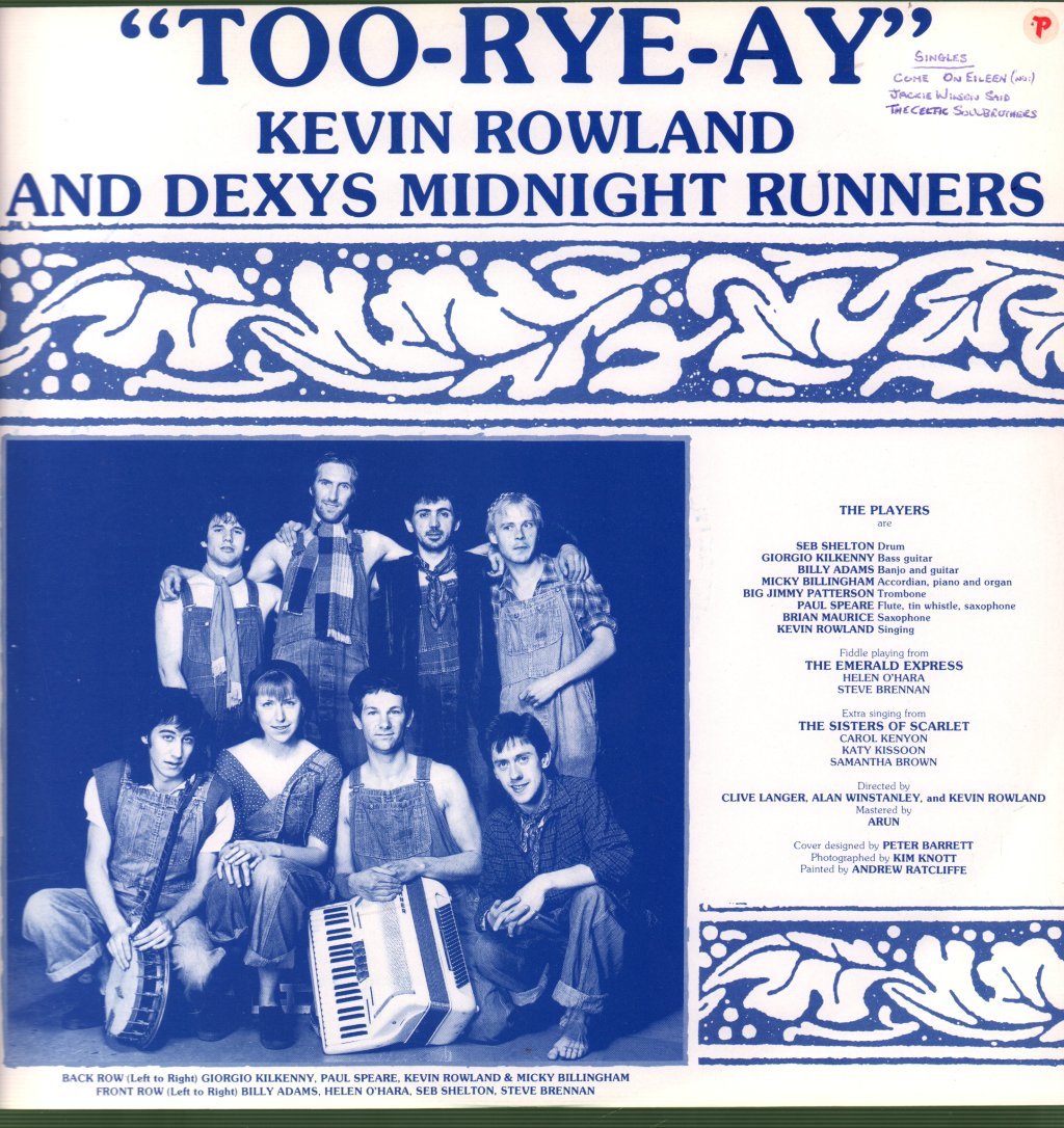 Dexys Midnight Runners - Too Rye Ay - Lp