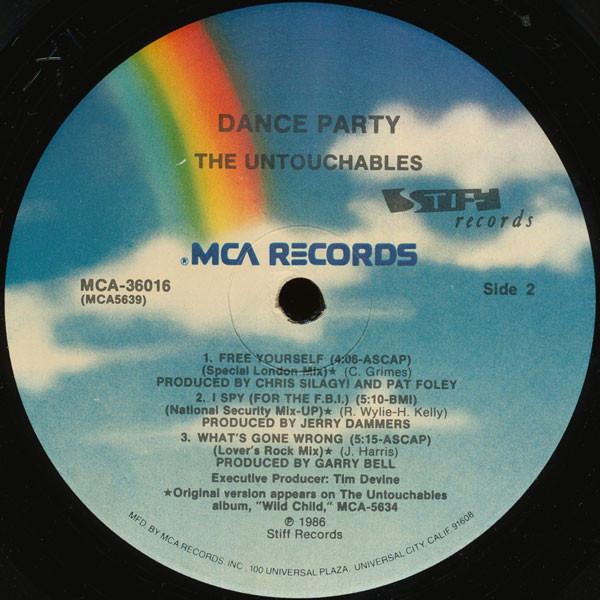 Untouchables (80'S Group) - Dance Party - 12 Inch