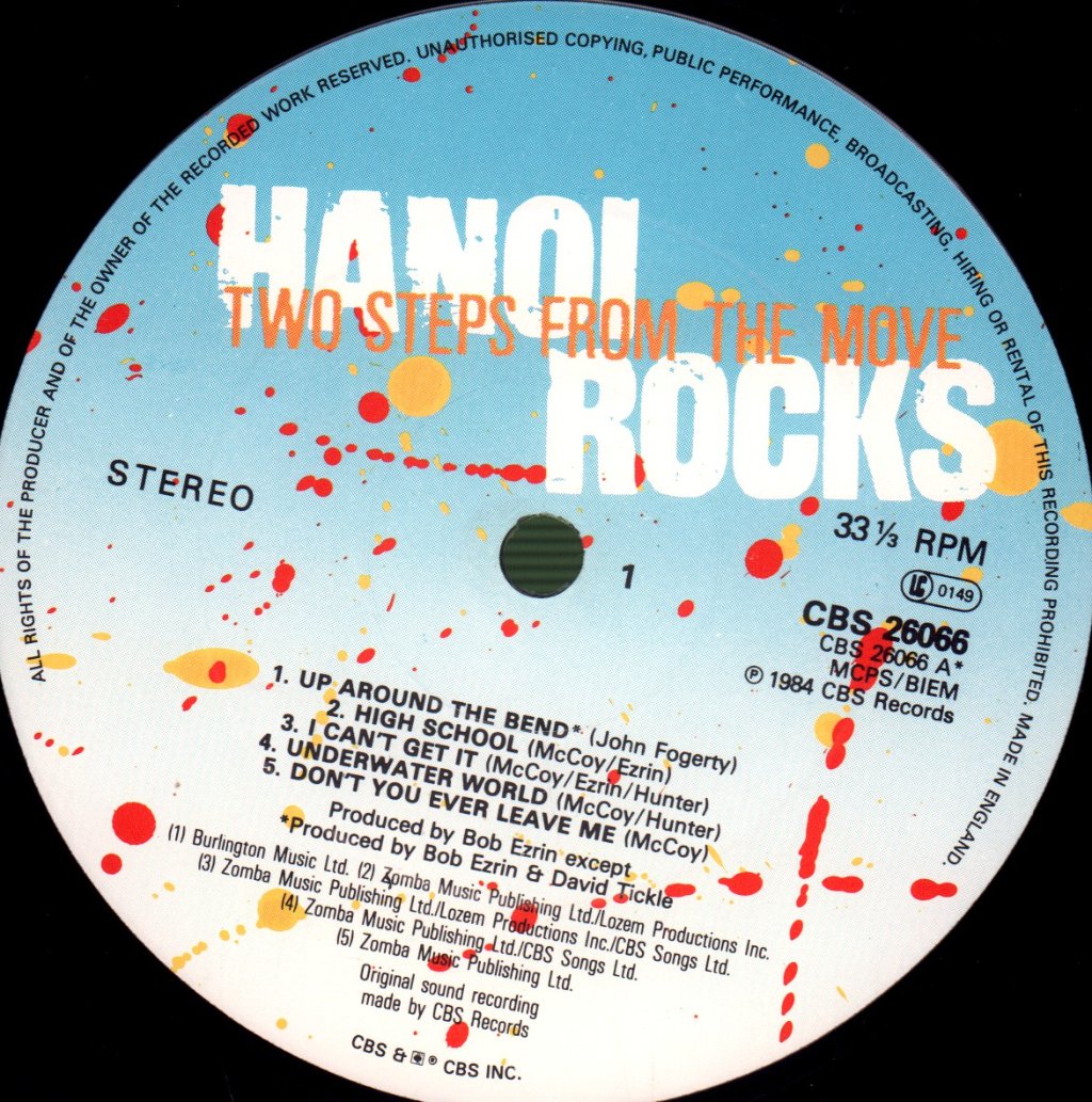 Hanoi Rocks - Two Steps From The Move - Lp
