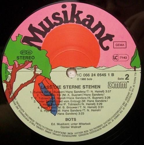Bots - Lass Die Sterne Stehen - Lp
