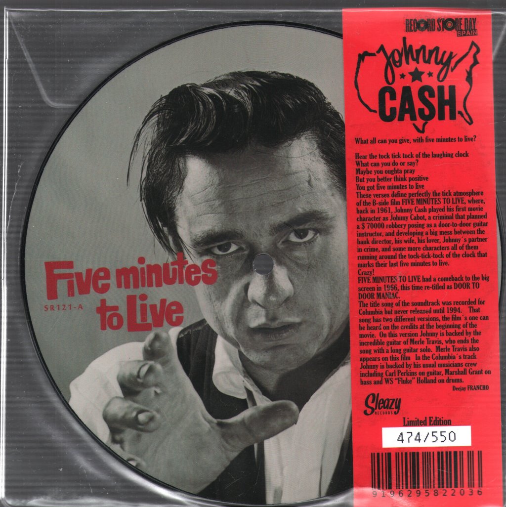 Johnny Cash - Five Minutes To Live - 7 Inch