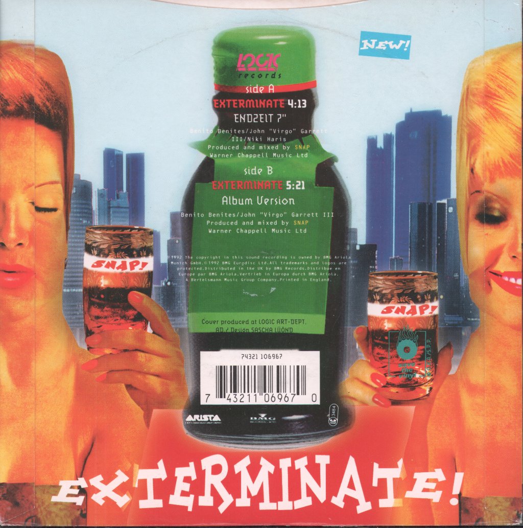 snap featuring niki haris - Exterminate - 7 Inch