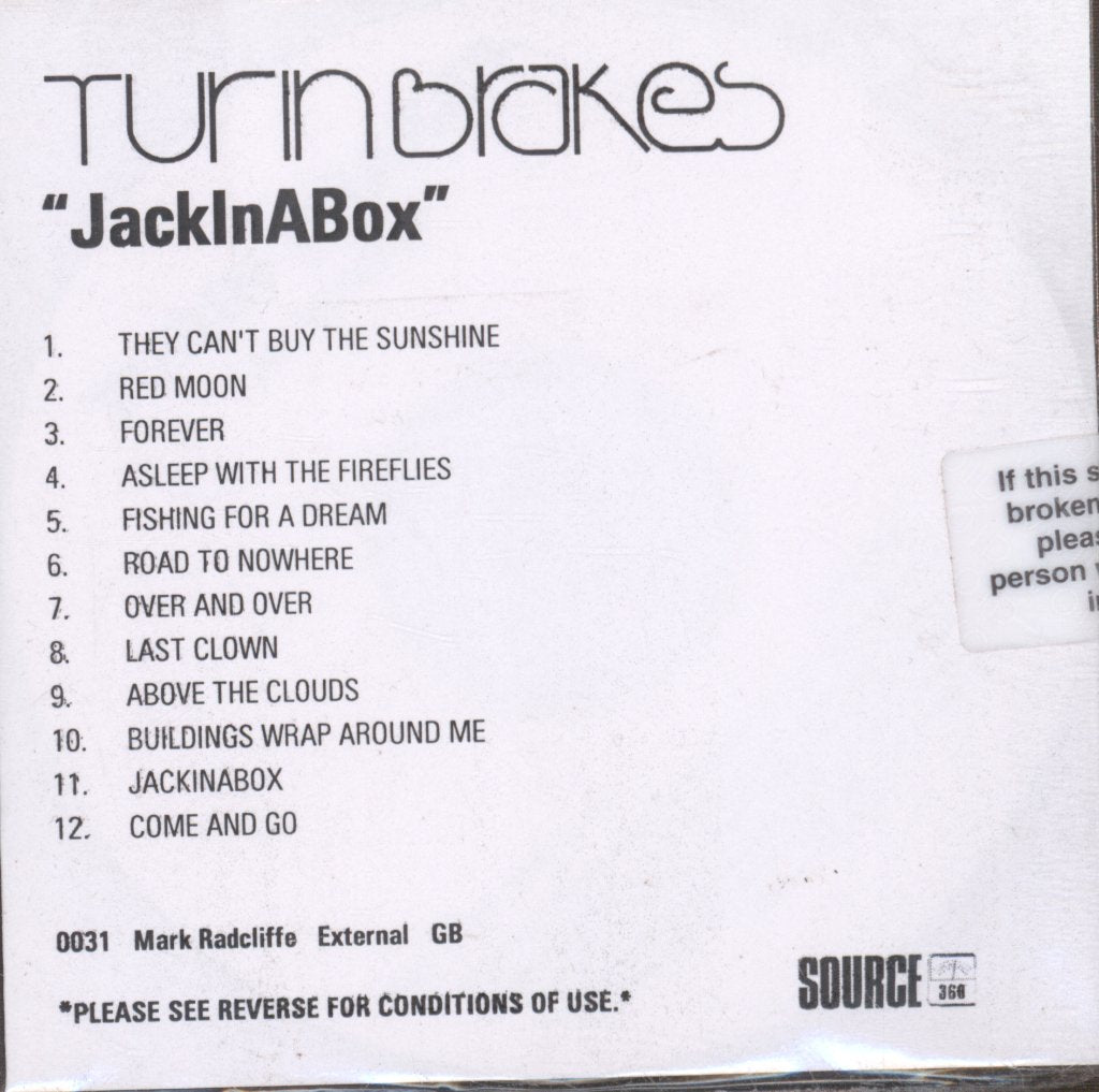 Turin Brakes - JackInABox - Cdr