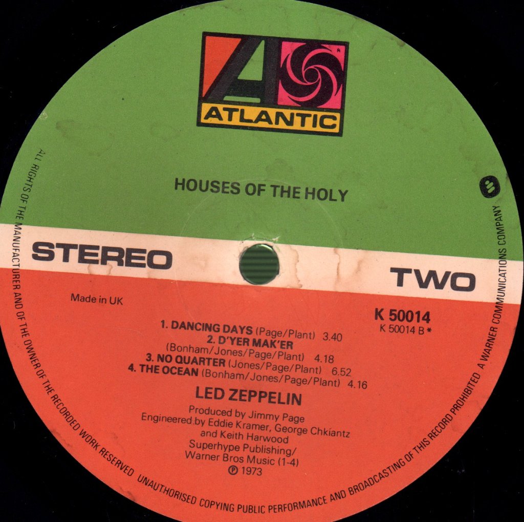 Led Zeppelin - Houses Of The Holy - Lp