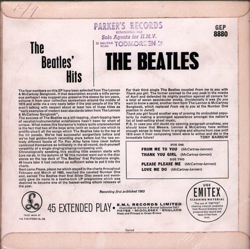 Beatles - Beatles Hits - 7 Inch
