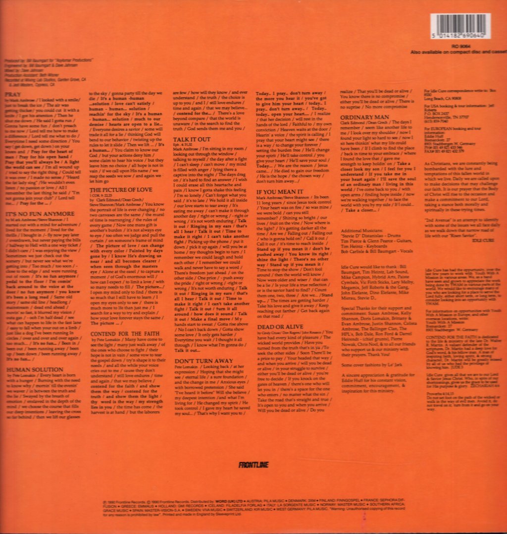 Idle Cure - 2nd Avenue - Lp