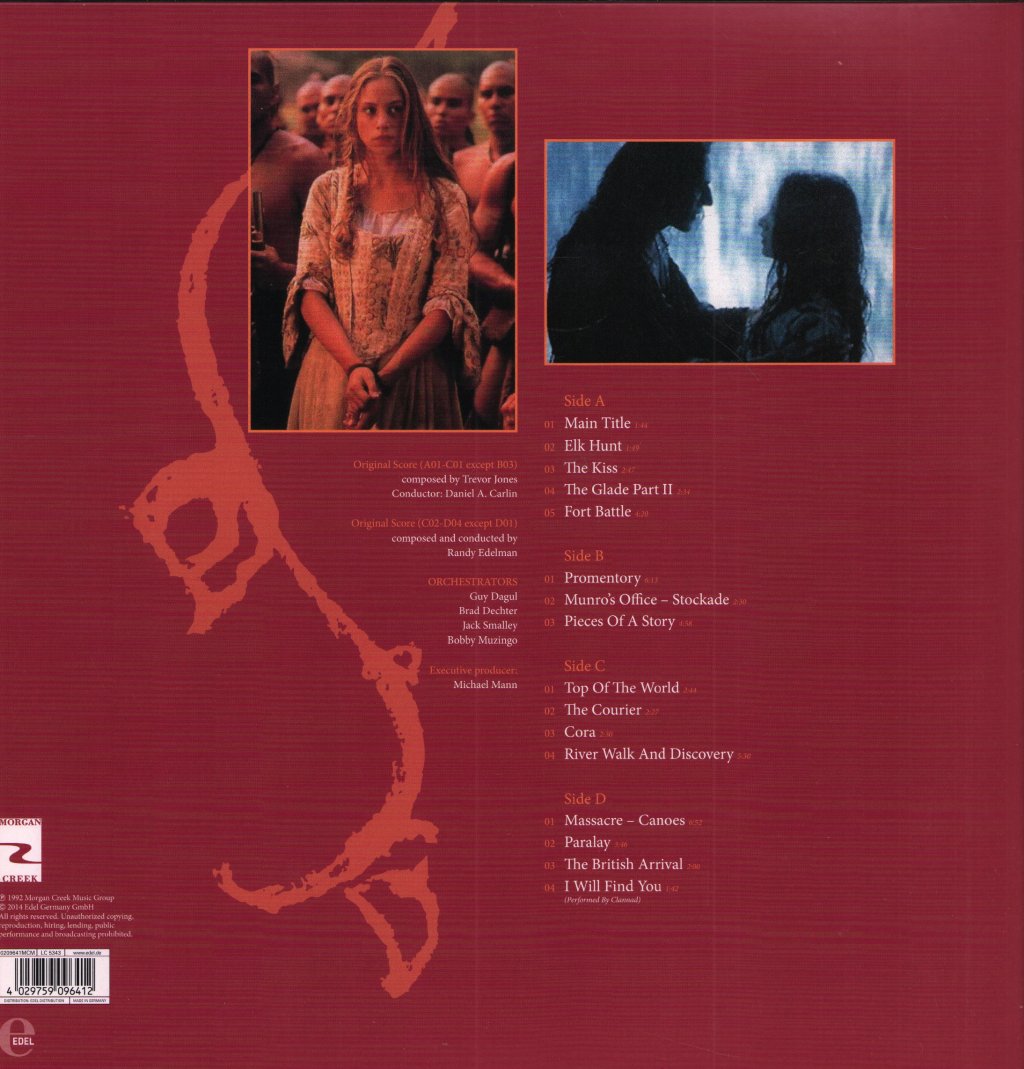 Trevor Jones - Last Of The Mohicans (Original Motion Picture Soundtrack) - Double Lp