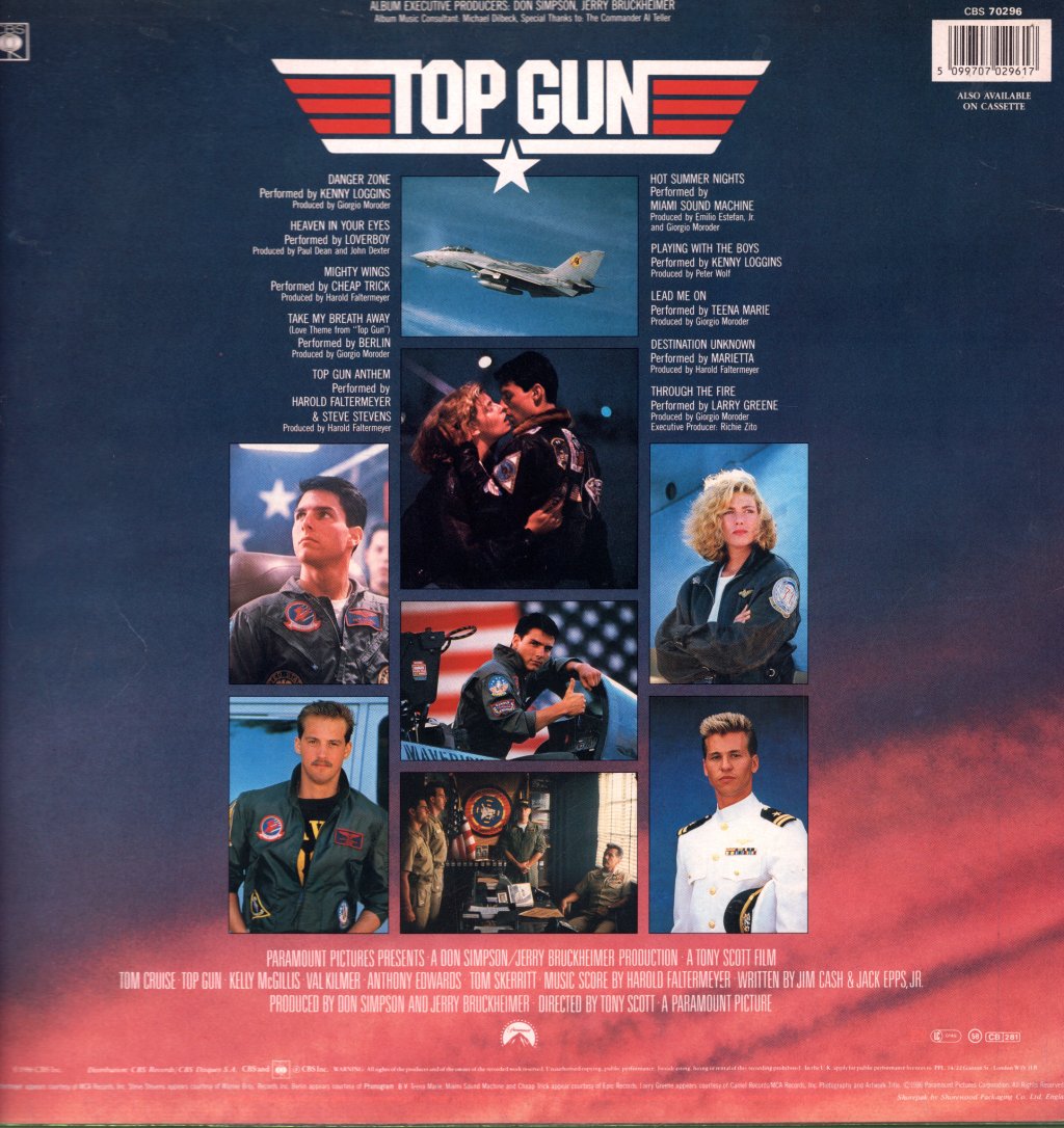 Various Artists - Top Gun (Original Motion Picture Soundtrack) - Lp