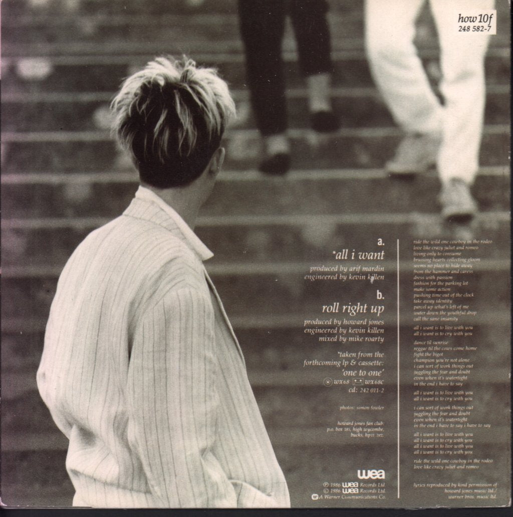 Howard Jones - All I Want - 7 Inch