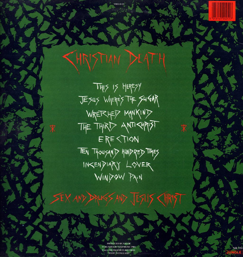 Christian Death - Sex And Drugs And Jesus Christ - Lp