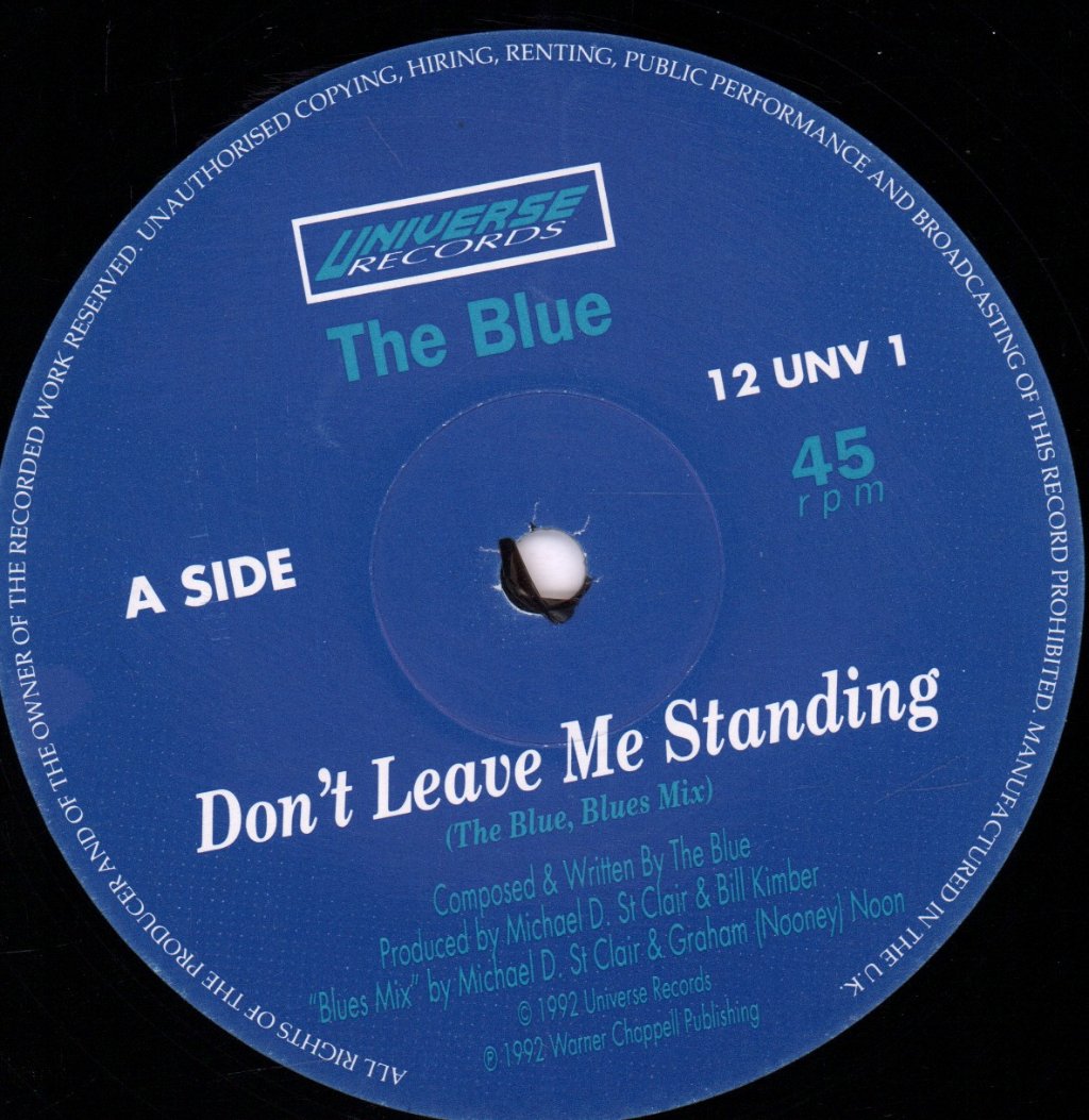 Blue (90'S Artist) - Don't Leave Me Standing - 12 Inch
