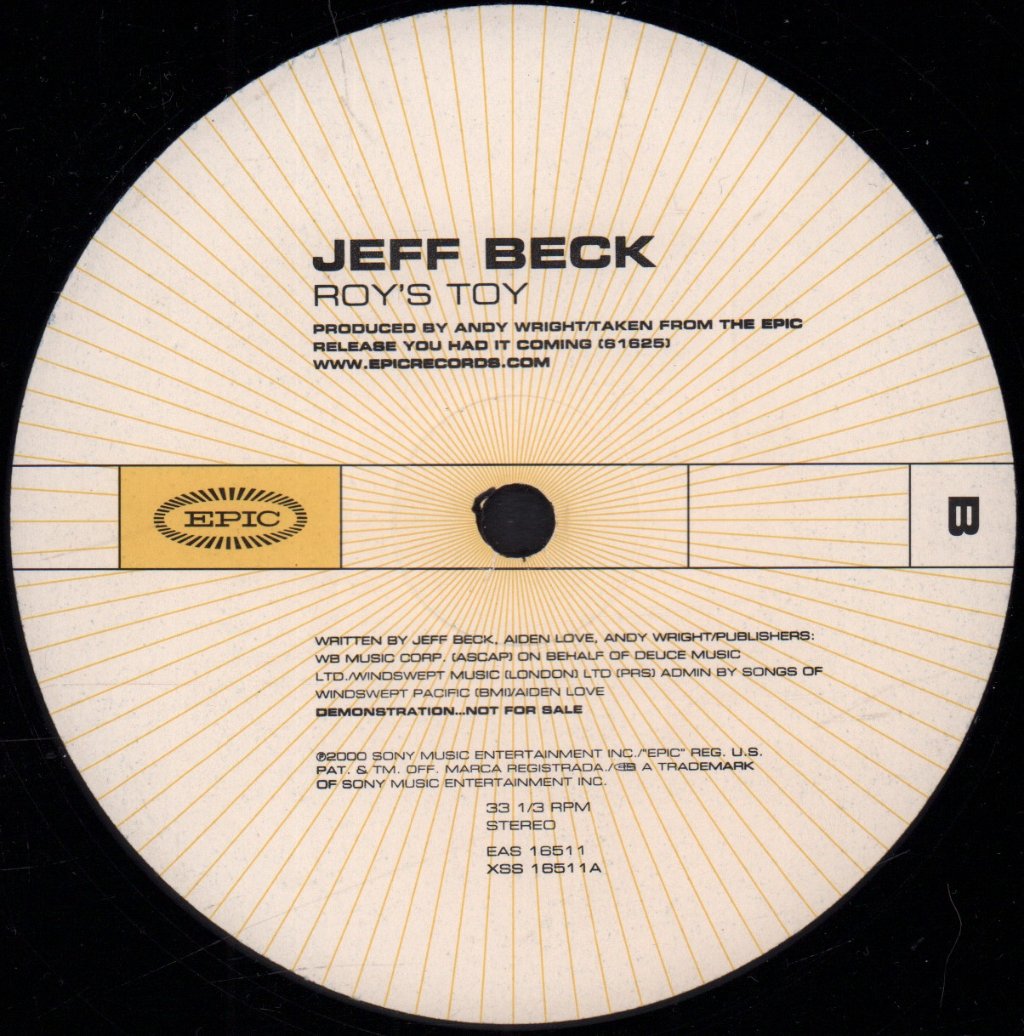 Jeff Beck - Roy's Toy - 12 Inch