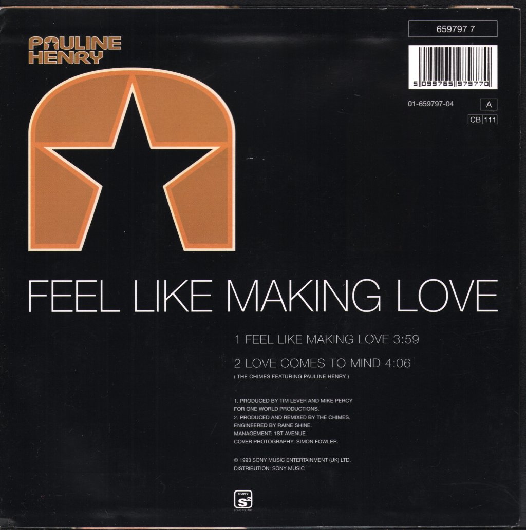 Pauline Henry - Feel Like Making Love - 7 Inch