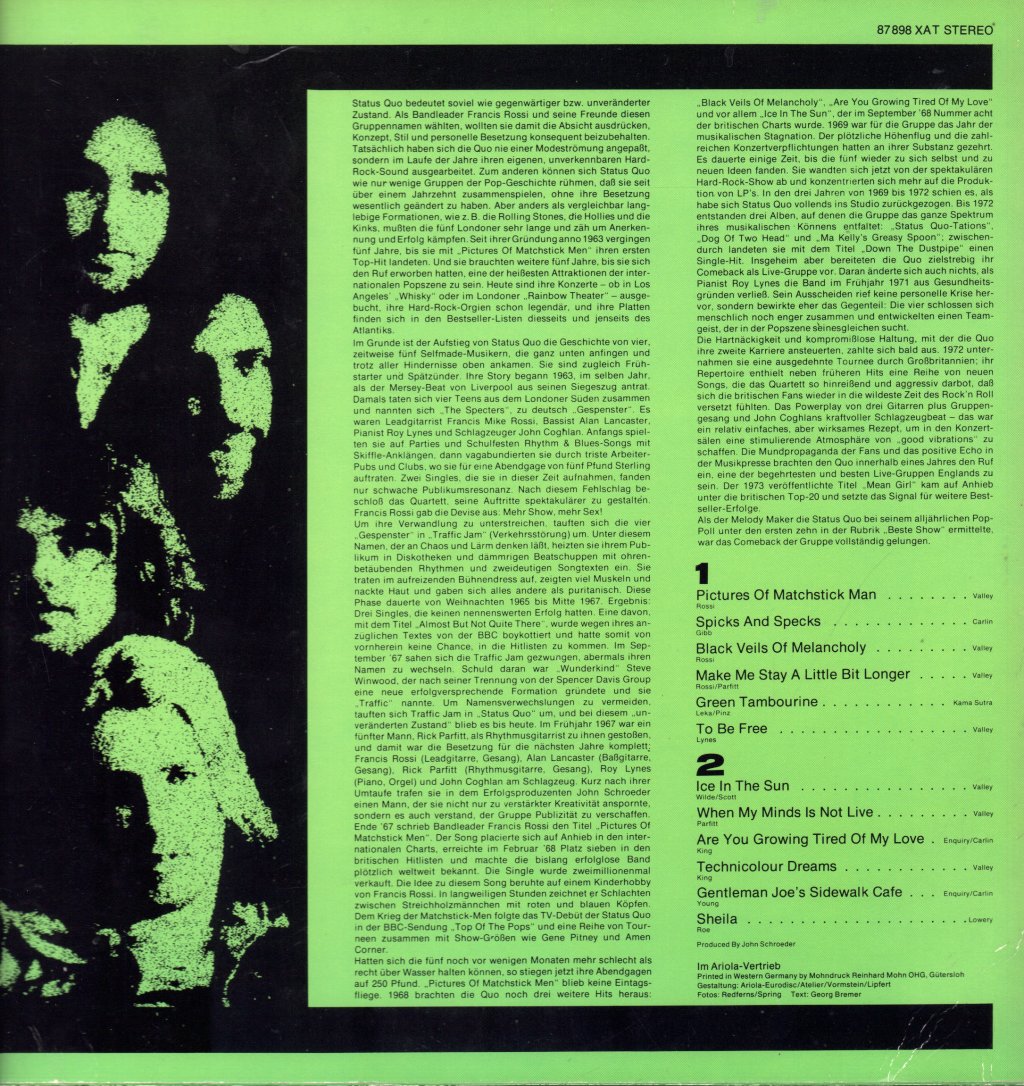 Status Quo - Status Quotations - Lp